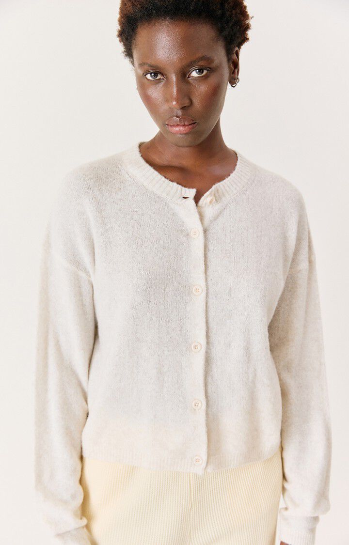 American Vintage Ouity Cardigan- Melange Mastic