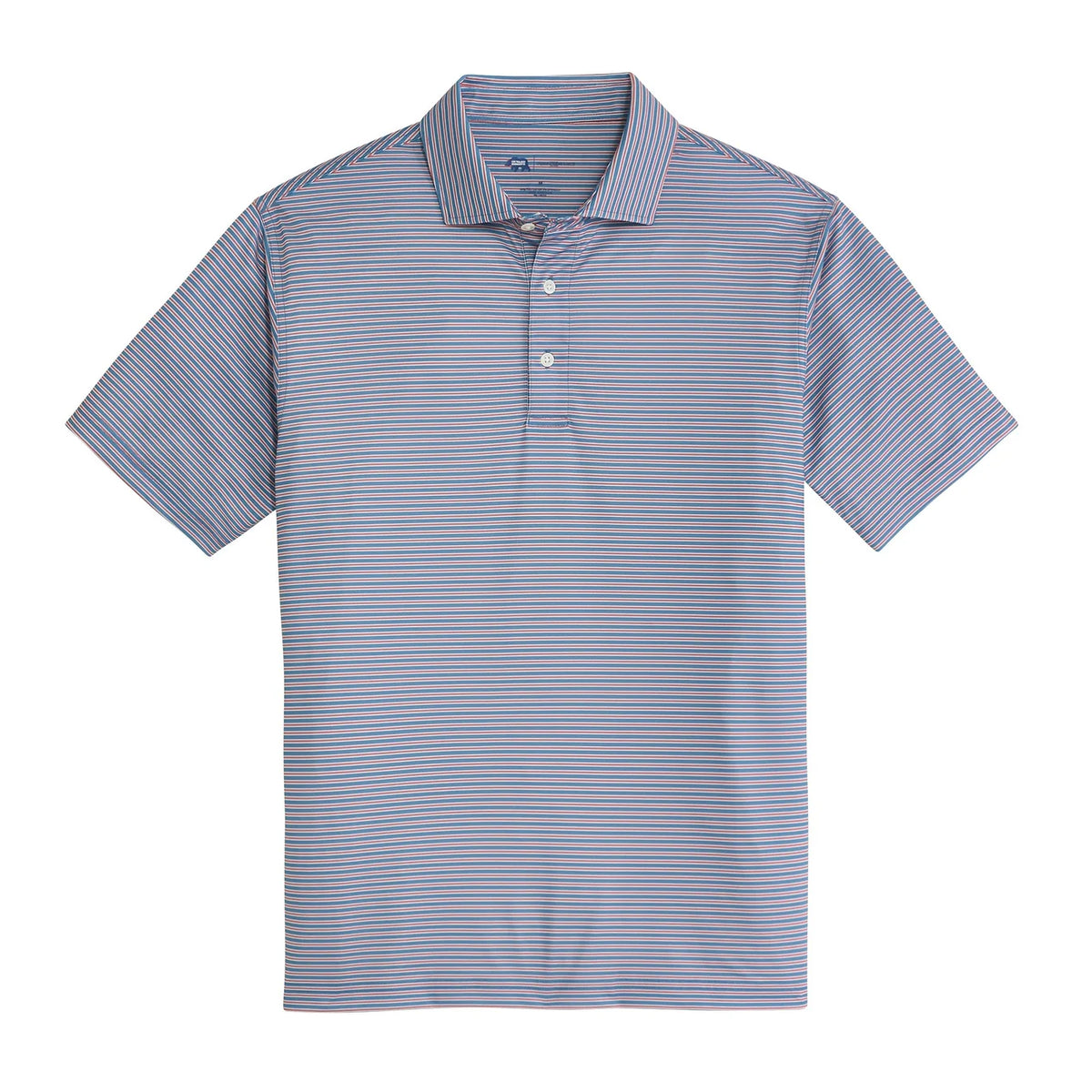 Onward Reserve Trophy Stripe Performance Pique Polo - Captains Blue