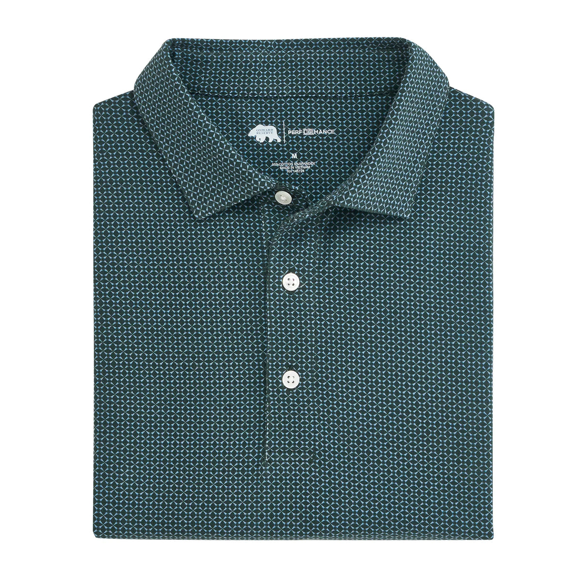 Onward Reserve Pennant Printed Icon Polo - Pine Grove