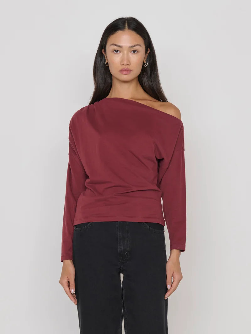 Nation Ltd. Pietra Off Shoulder- Truffle