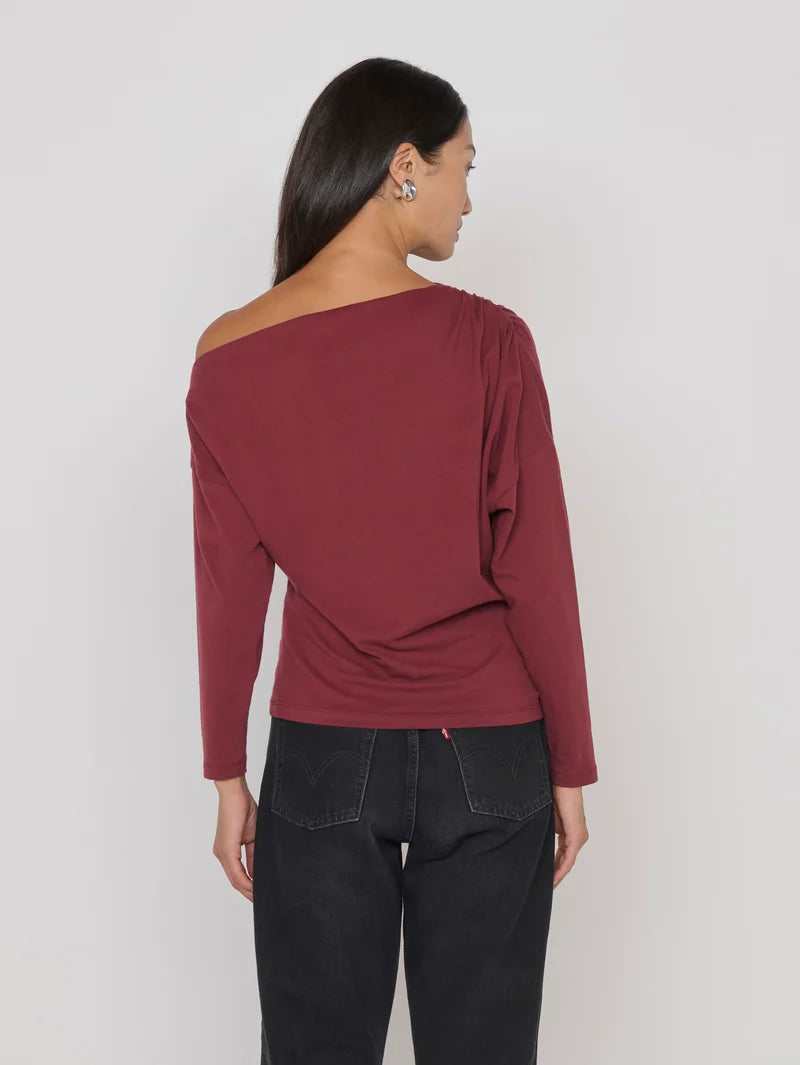 Nation Ltd. Pietra Off Shoulder- Truffle