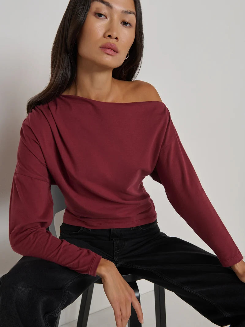 Nation Ltd. Pietra Off Shoulder- Truffle