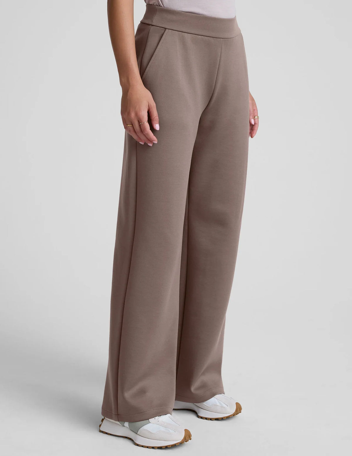 Beyond Yoga In The Flow Wide Leg Pant - Cappuccino