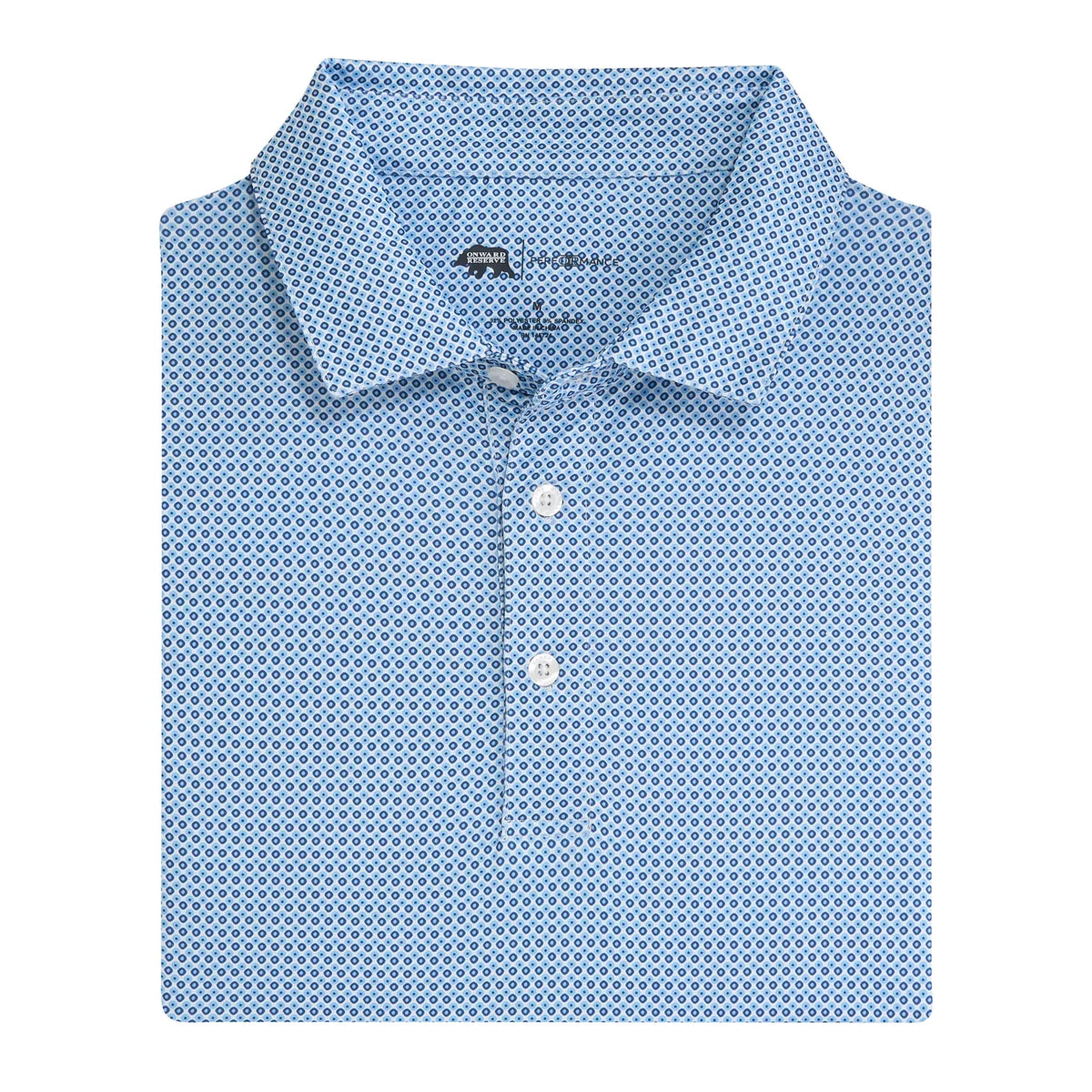 Onward Reserve League Printed Performance Polo - Sport Blue