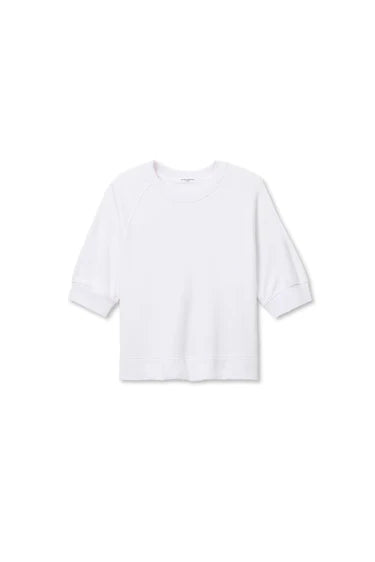 Perfect White Tee Effie French Terry Raglan Sweatshirt - White