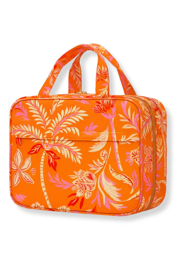 Walker & Wade Hanging Toiletry Bag / Orange Palm