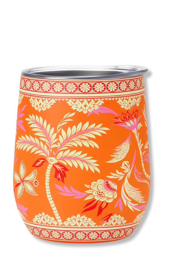 Walker & Wade Wine Tumbler (Set of 2) / Orange Palm