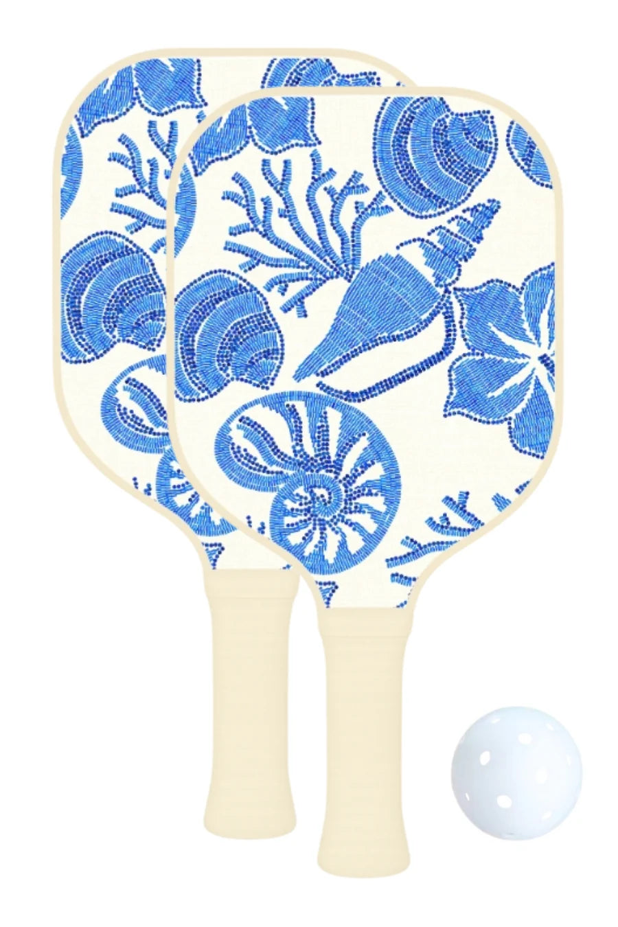 Walker & Wade Pickleball Paddle Set / Blue Hibiscus