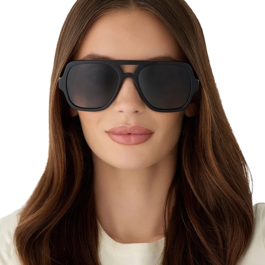 DIFF Eyewear Layton Polarized Sunglasses - Black grey gradient
