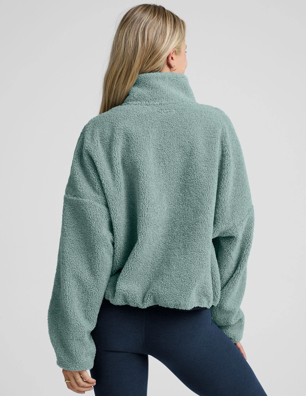 Beyond Yoga Unity Zip Jacket - Misty Blue Heather