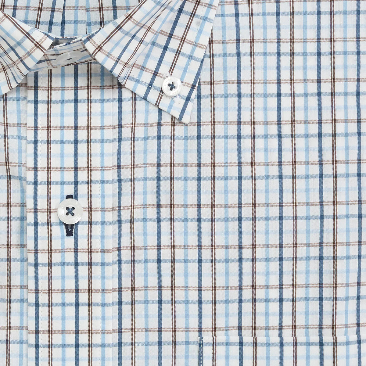 Onward Reserve Noble Classic Fit Quad Shirt - Chocolate