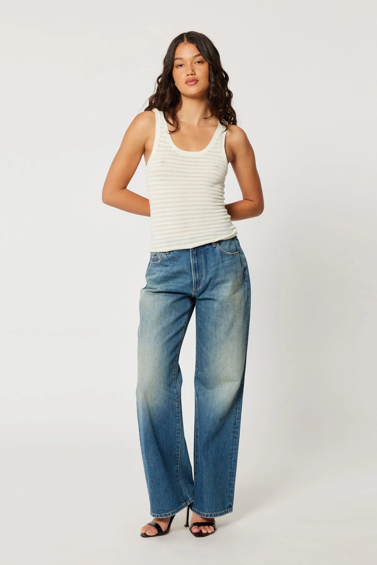 Rolla’s Toni Tank Edgar Knit - Vintage White