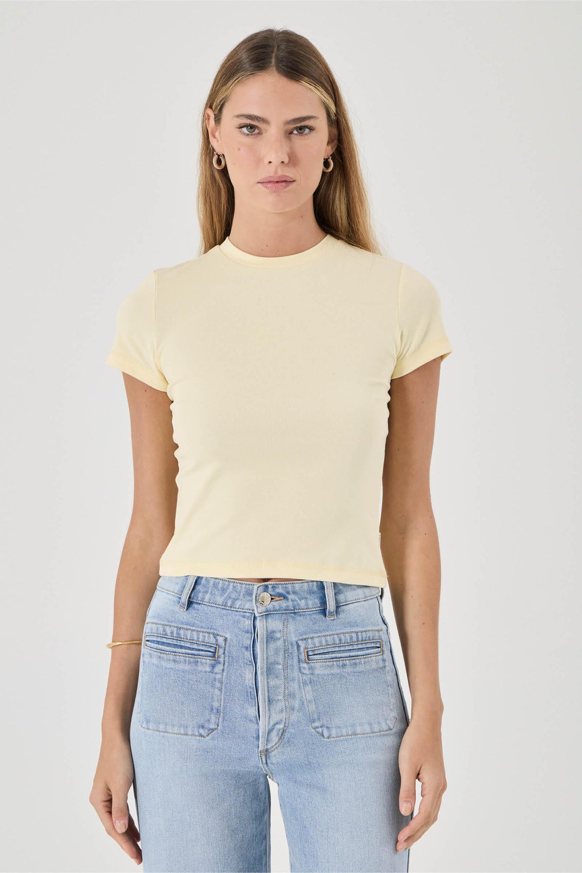 Rolla’s Baby Tee - Pale Yellow