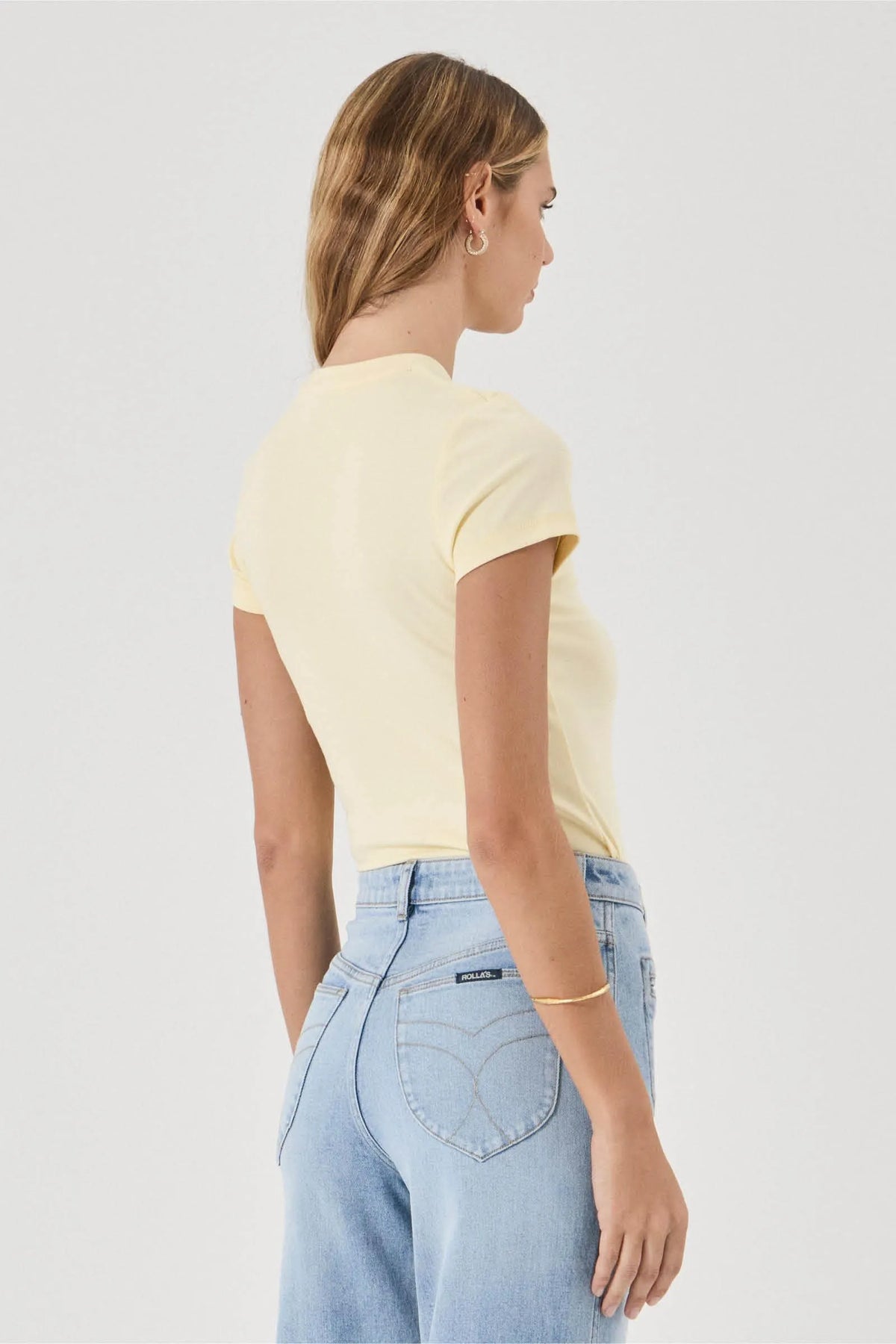 Rolla’s Baby Tee - Pale Yellow