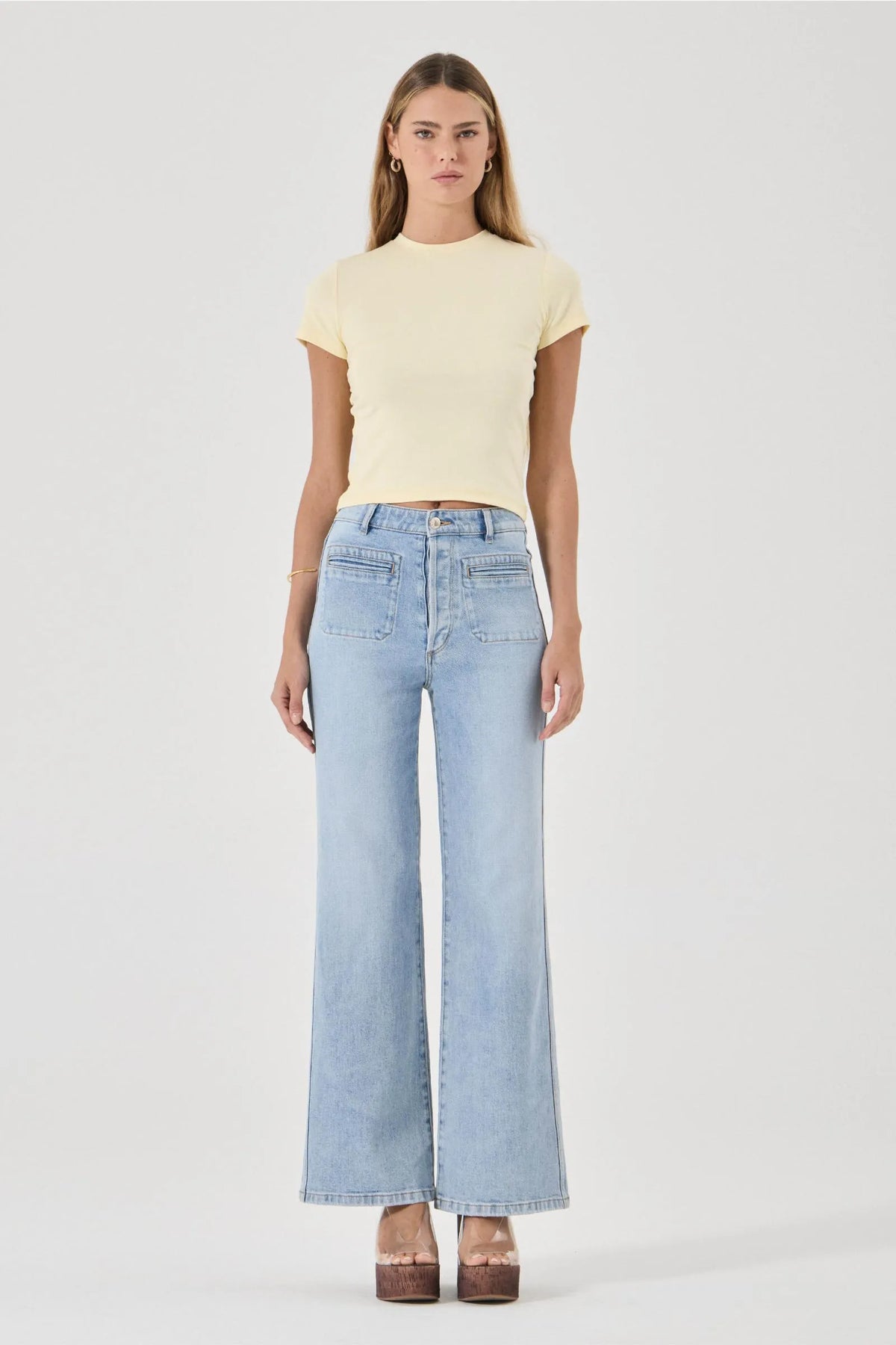 Rolla’s Baby Tee - Pale Yellow