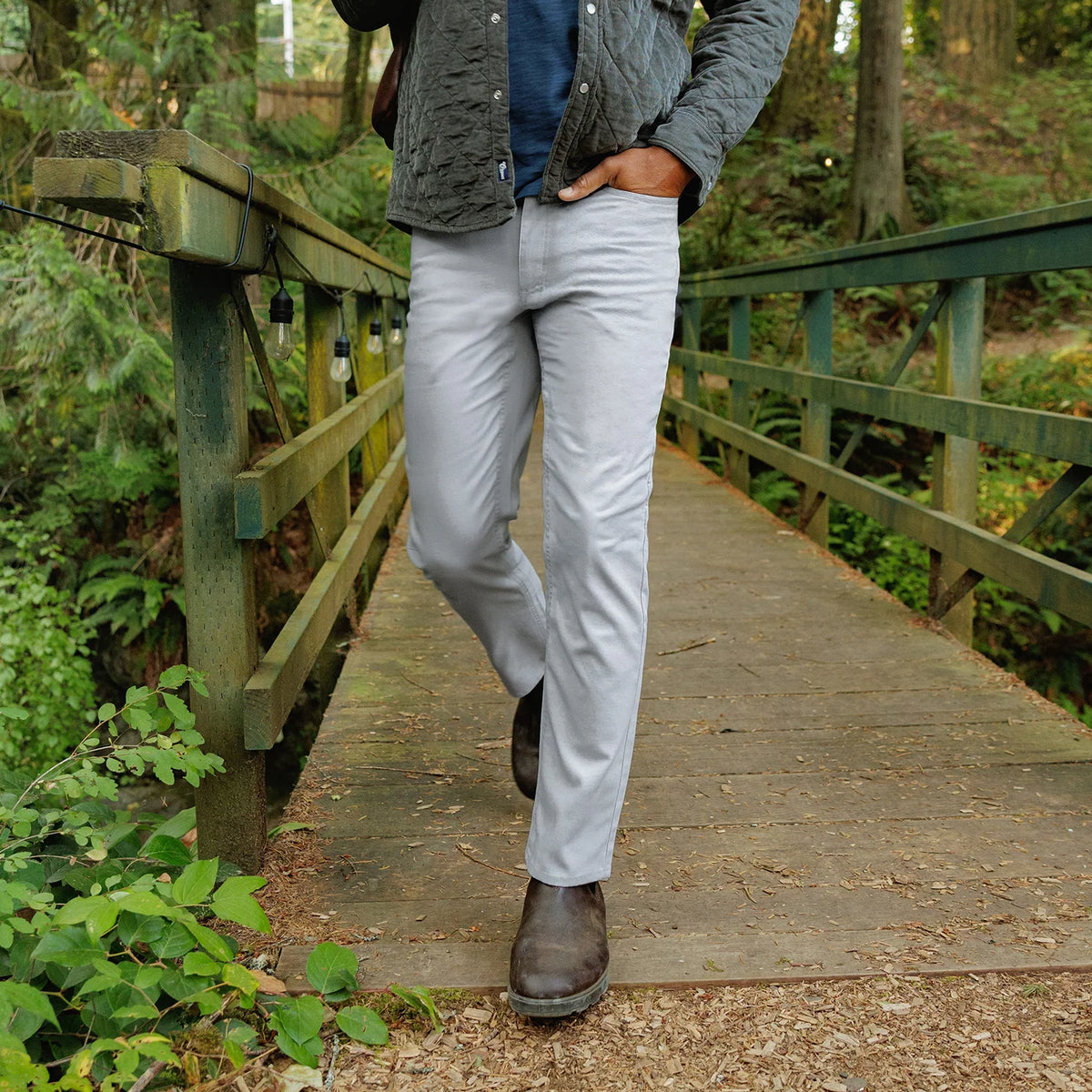 Criquet Comfort Canvas Pant- Steelhead