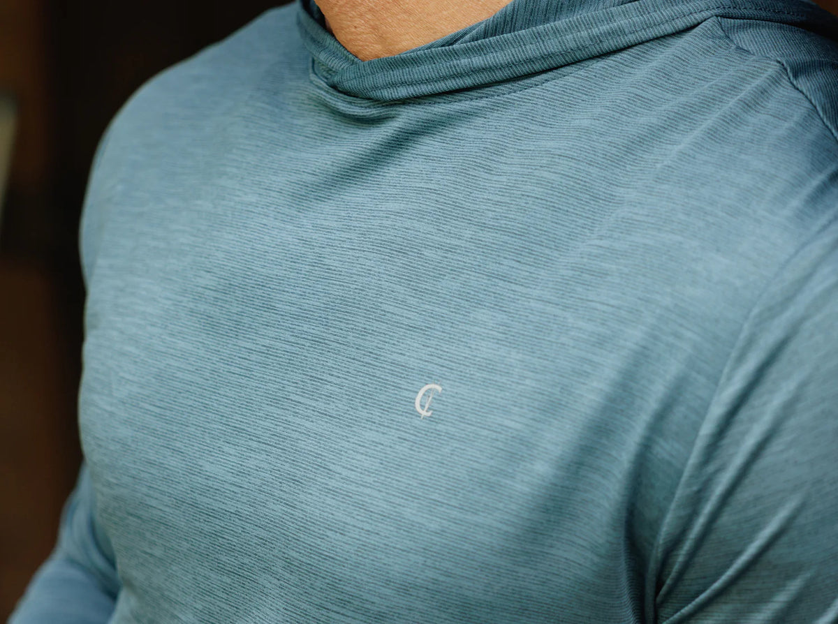 Criquet Performance Sport Hoodie - Lake Blue
