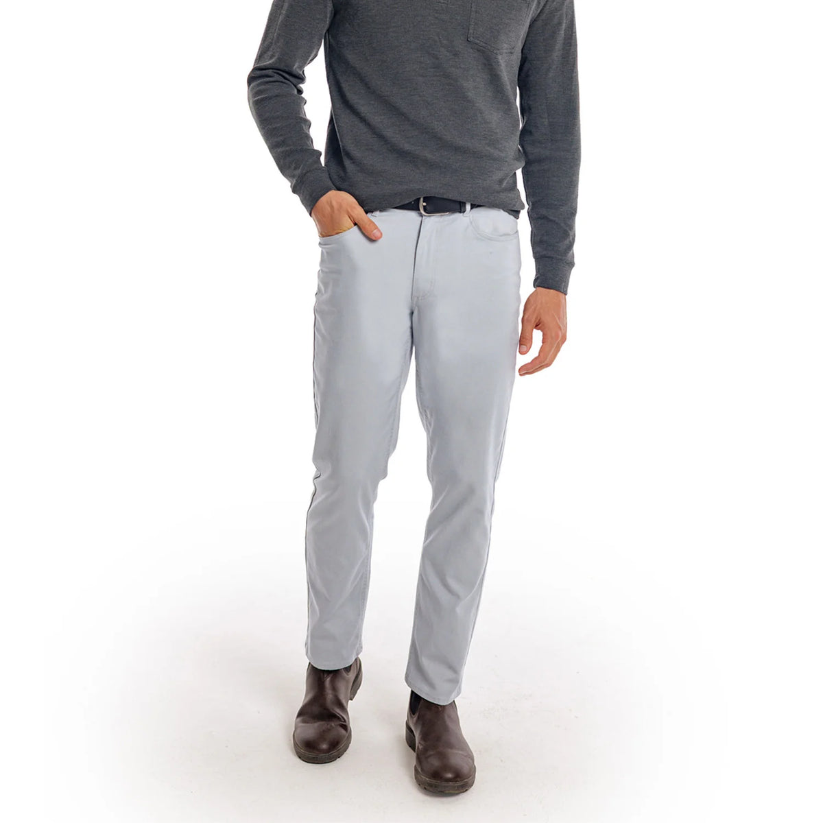 Criquet Comfort Canvas Pant- Steelhead