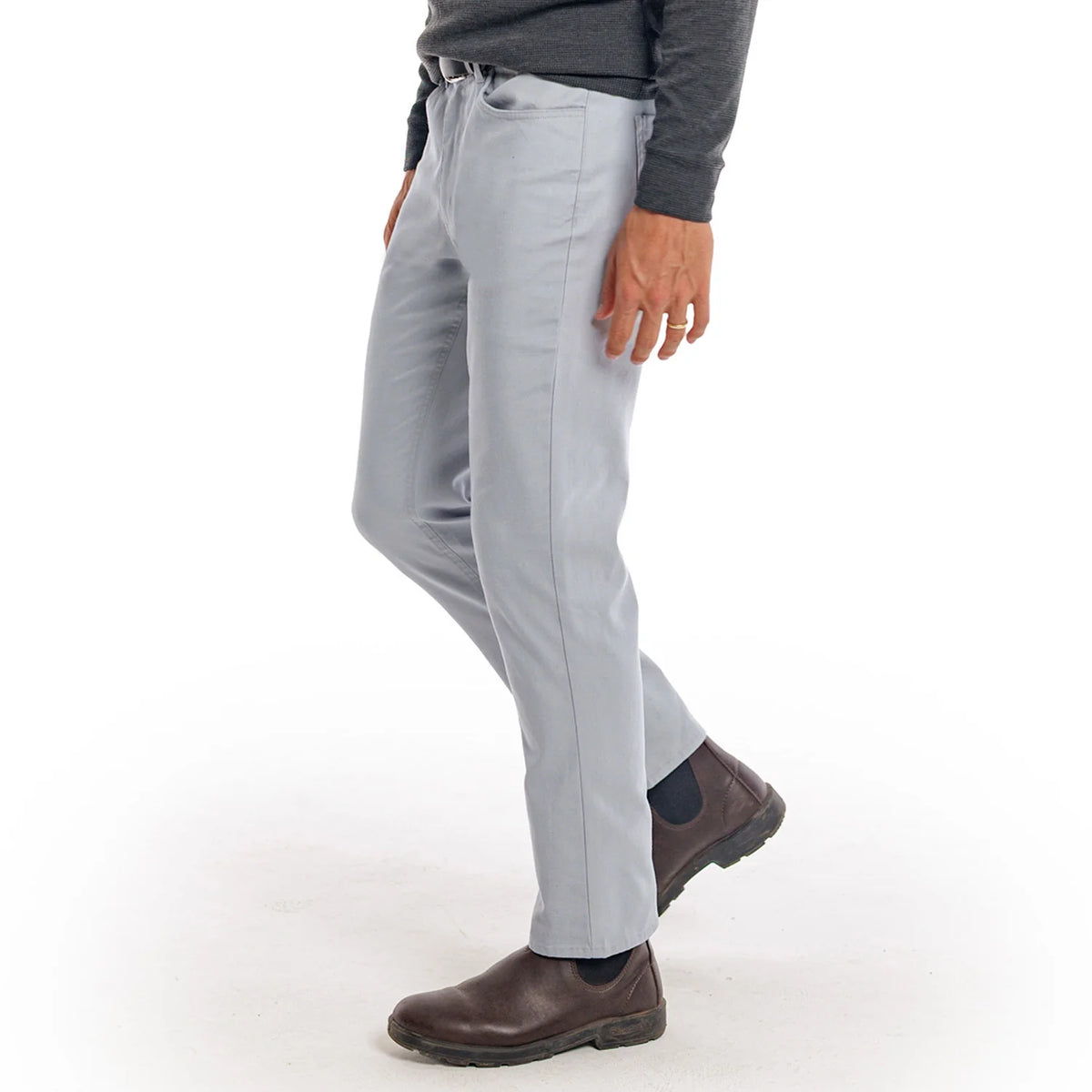 Criquet Comfort Canvas Pant- Steelhead