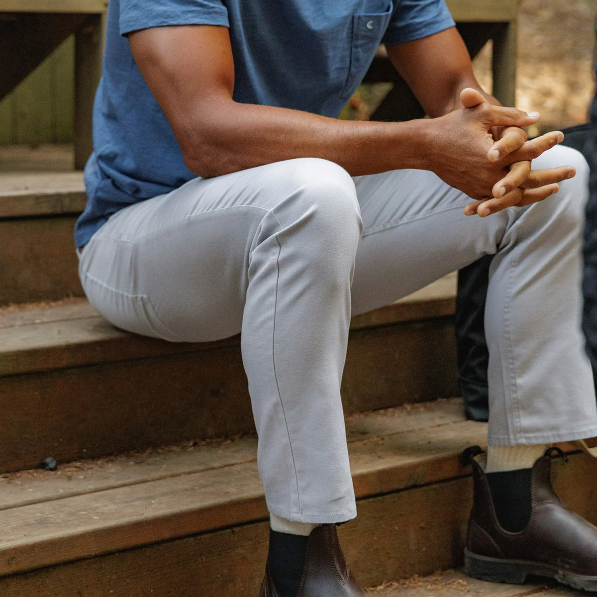 Criquet Comfort Canvas Pant- Steelhead