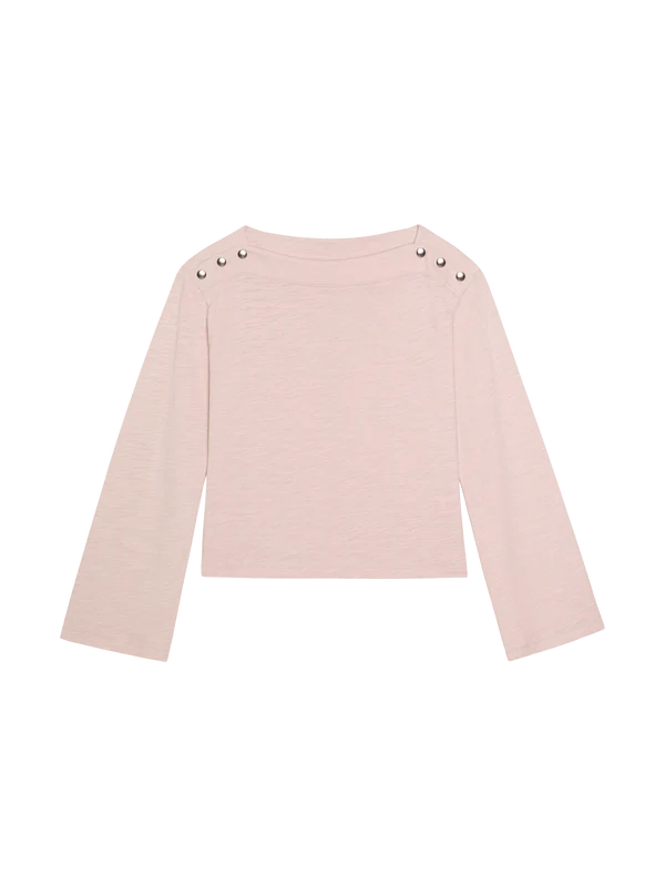 Nation Ltd. Rochelle Boatneck Tee- Blush