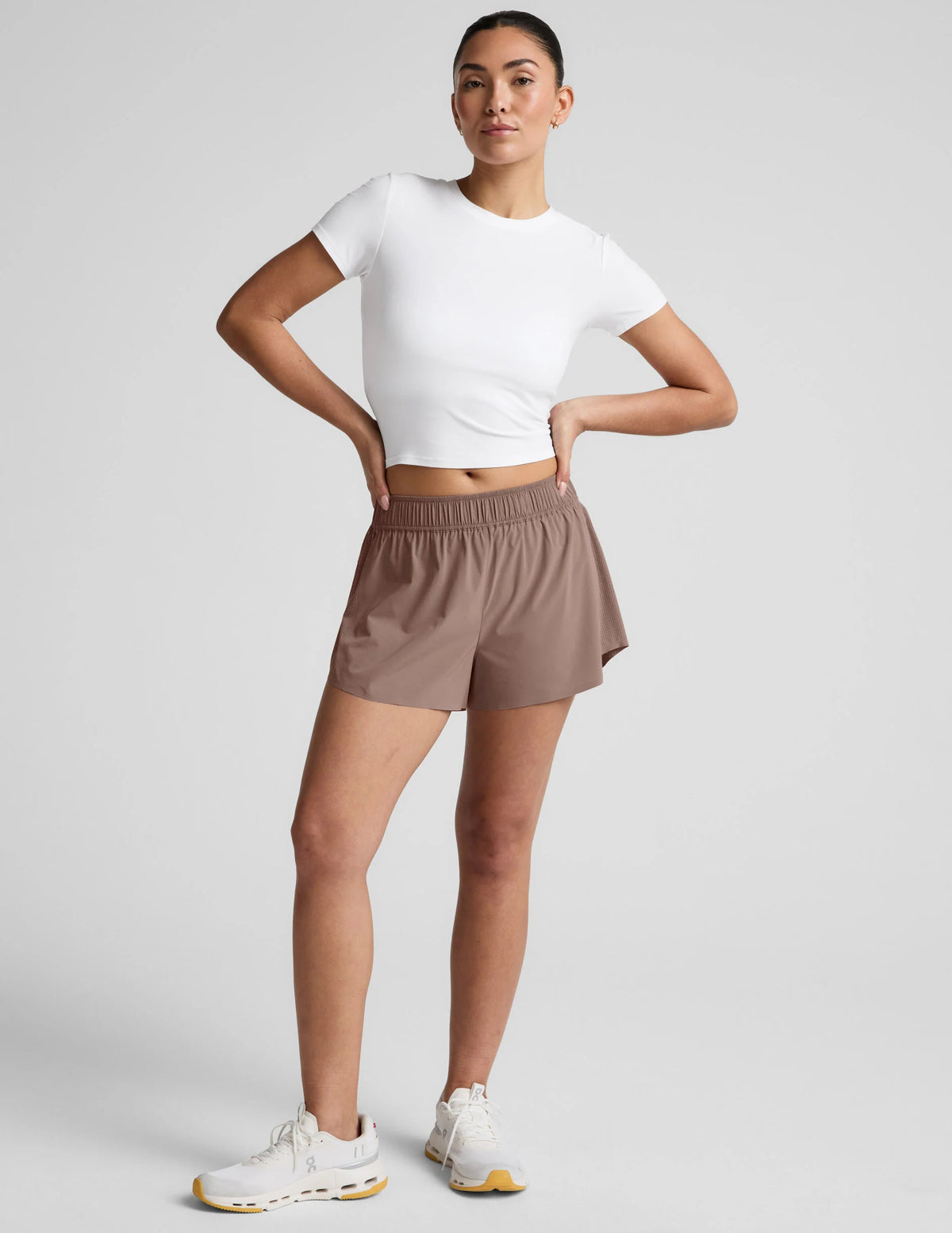 Beyond Yoga Solemate 2.5 Short - Rosey Taupe