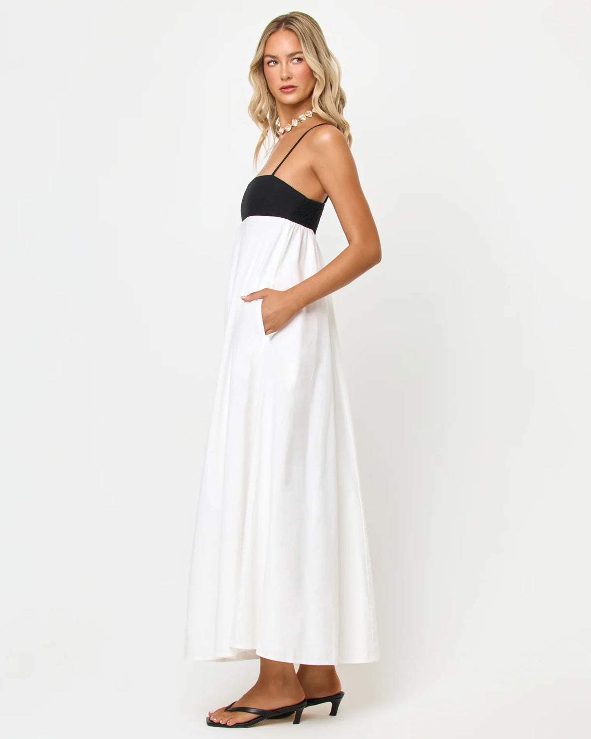 L*Space Raveena Dress- Black/ Cream