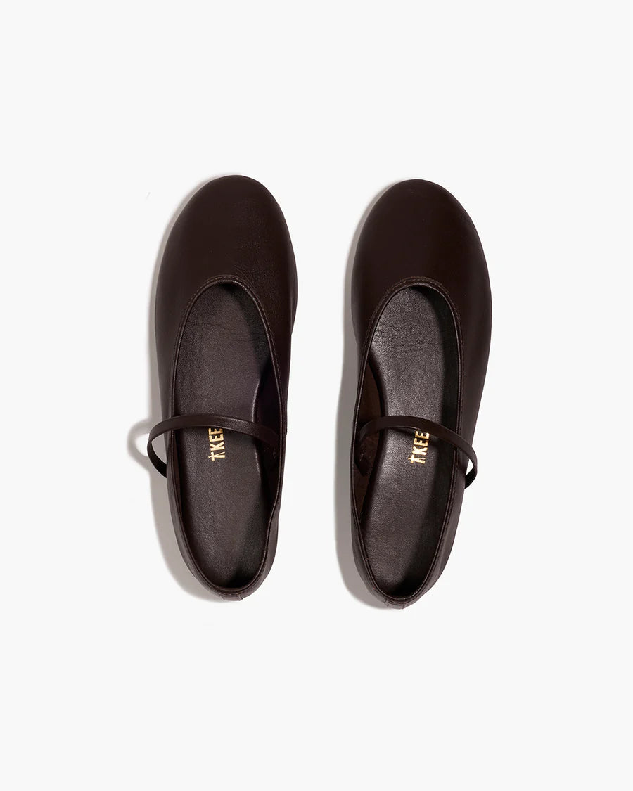 Tkees The Reese Ballet Flat - Rich Brown