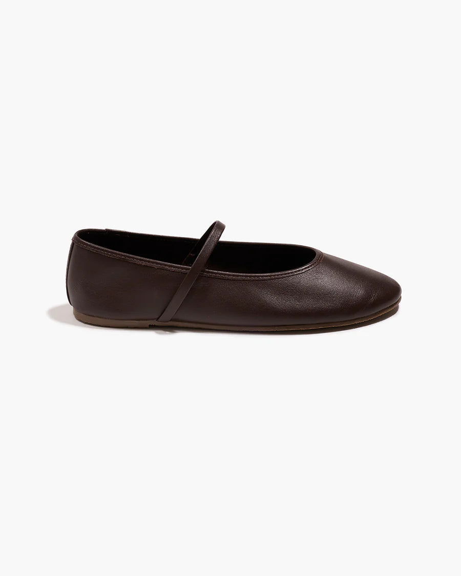 Tkees The Reese Ballet Flat - Rich Brown