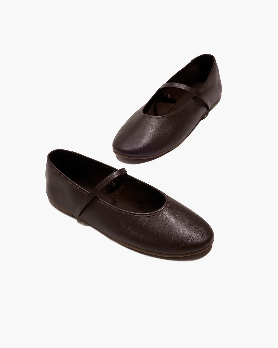 Tkees The Reese Ballet Flat - Rich Brown