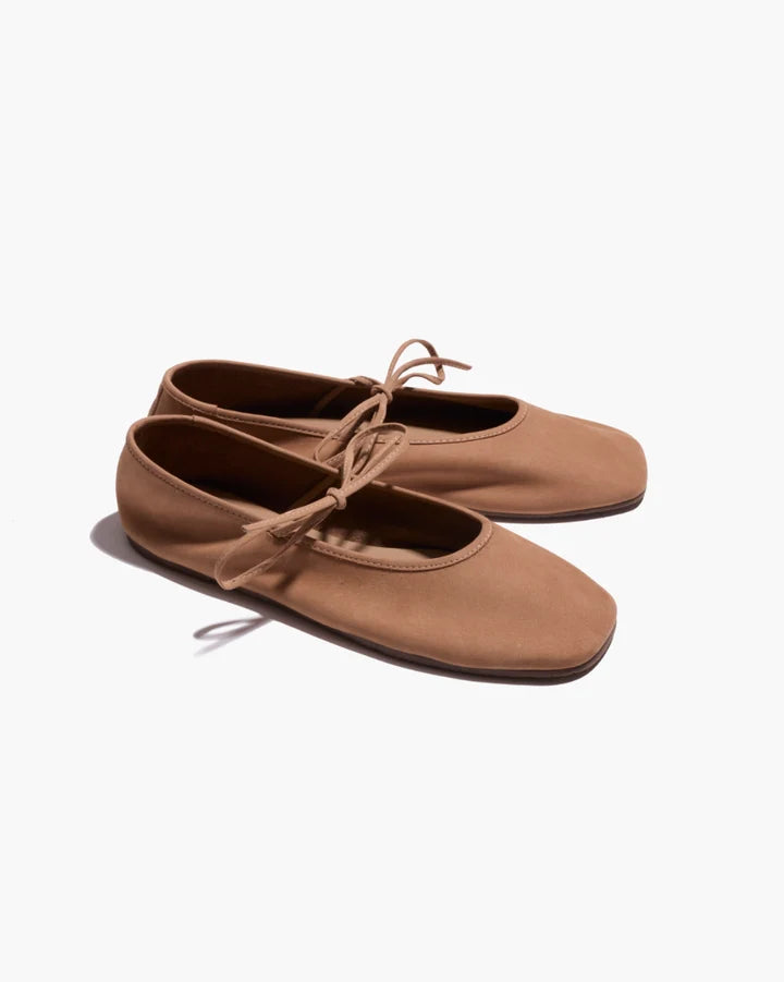 Tkees Square Toe Reese Suede- Cocobutter