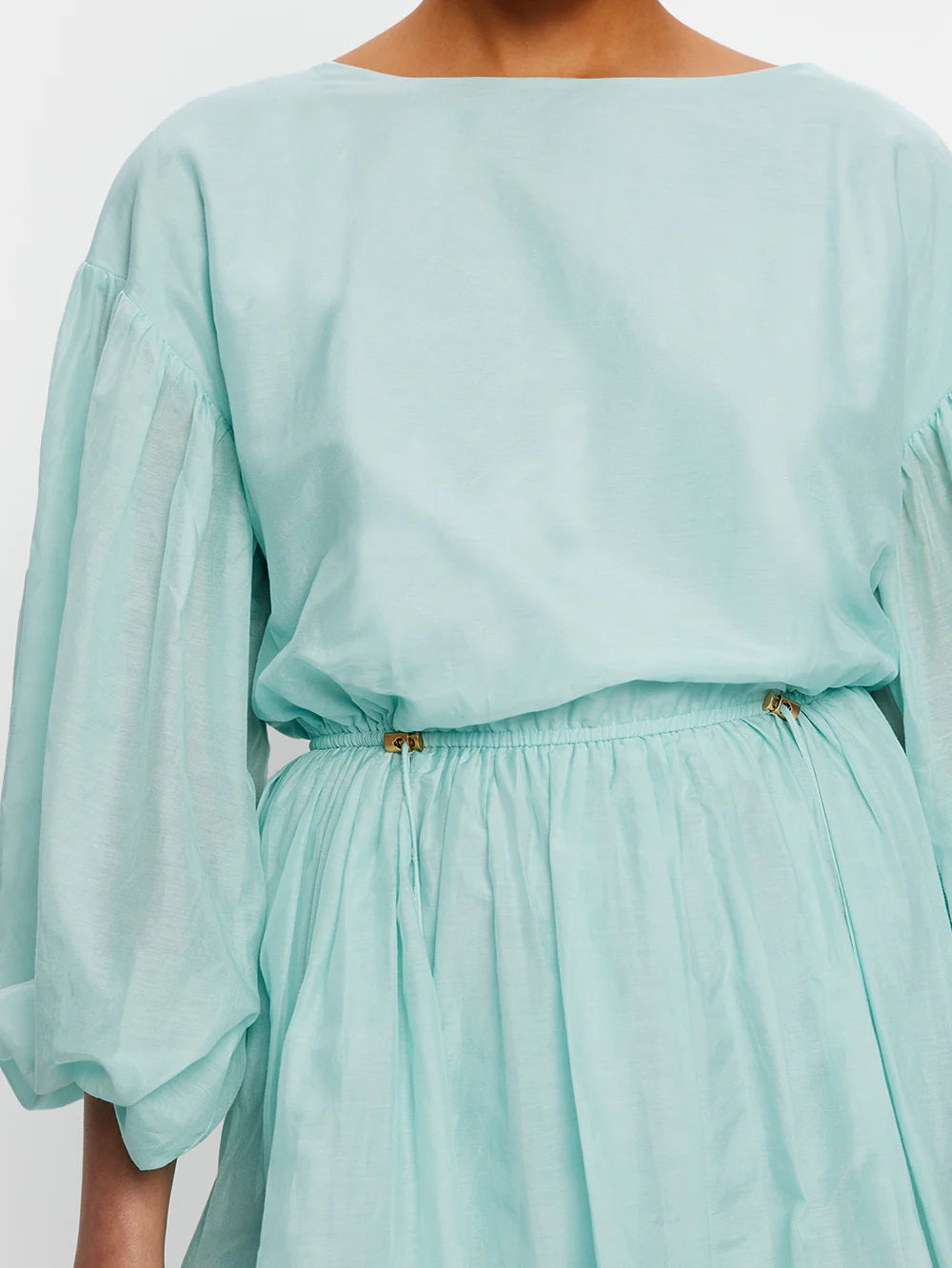 Kivari Riley Bubble Hem Mini Dress - Mint