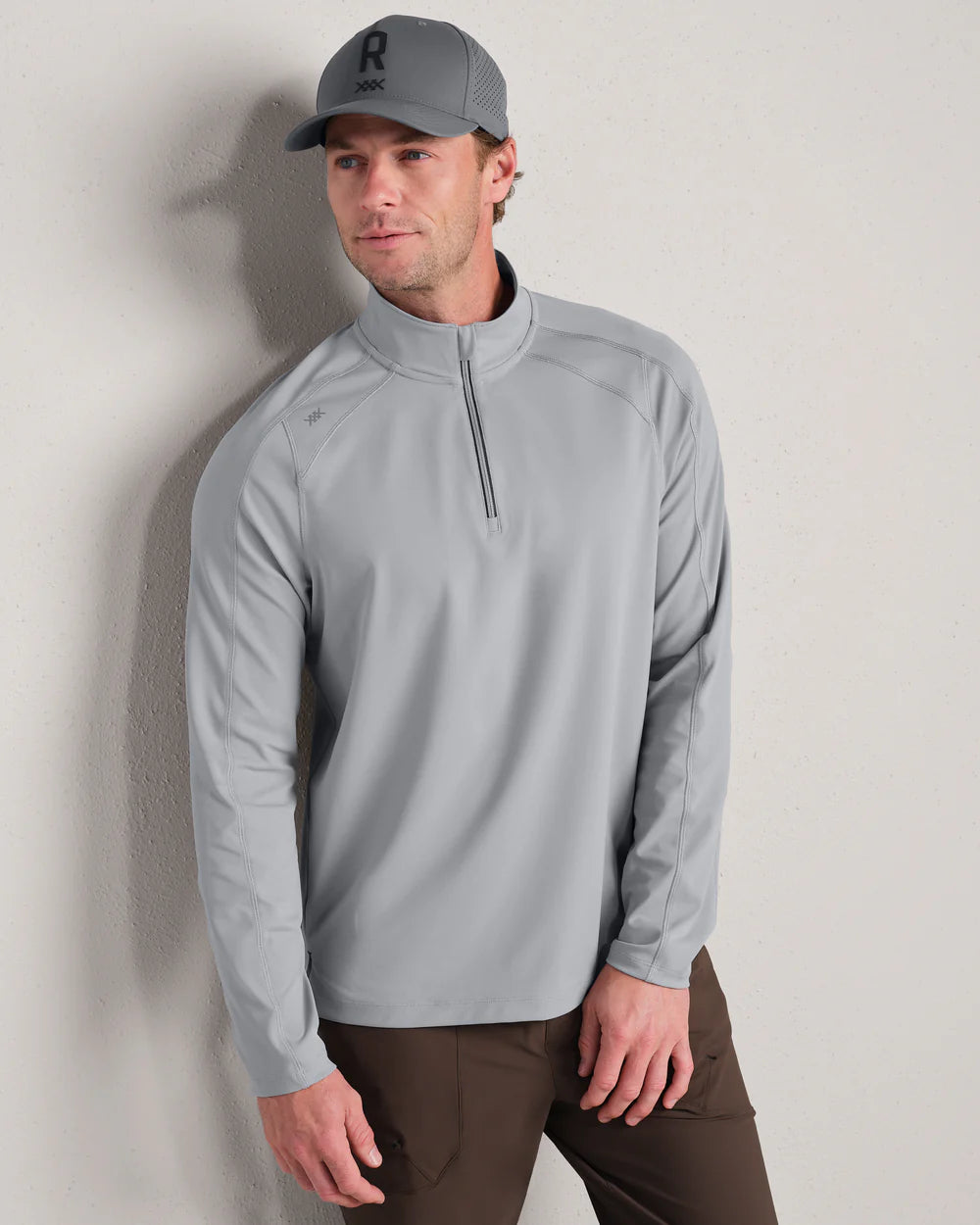 Rhone Apparel Rise 1/4 Zip - Steel Gray