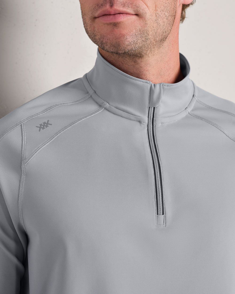 Rhone Apparel Rise 1/4 Zip - Steel Gray
