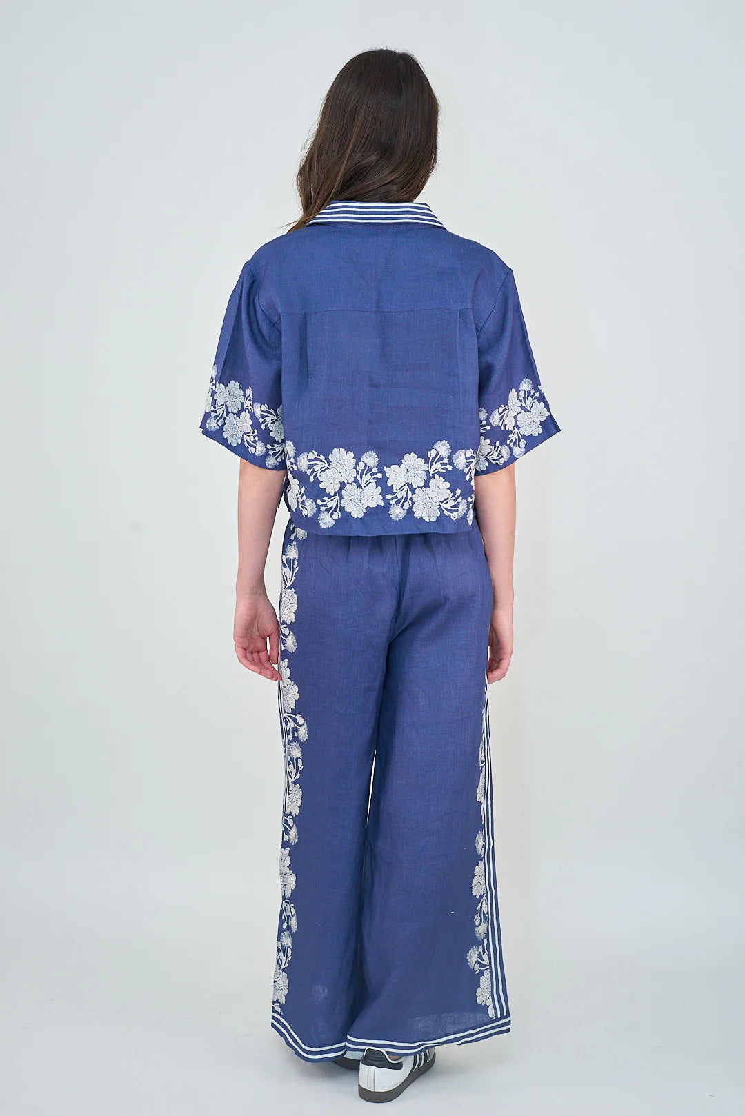 Las Surenas Wild Flower Pants - Blue