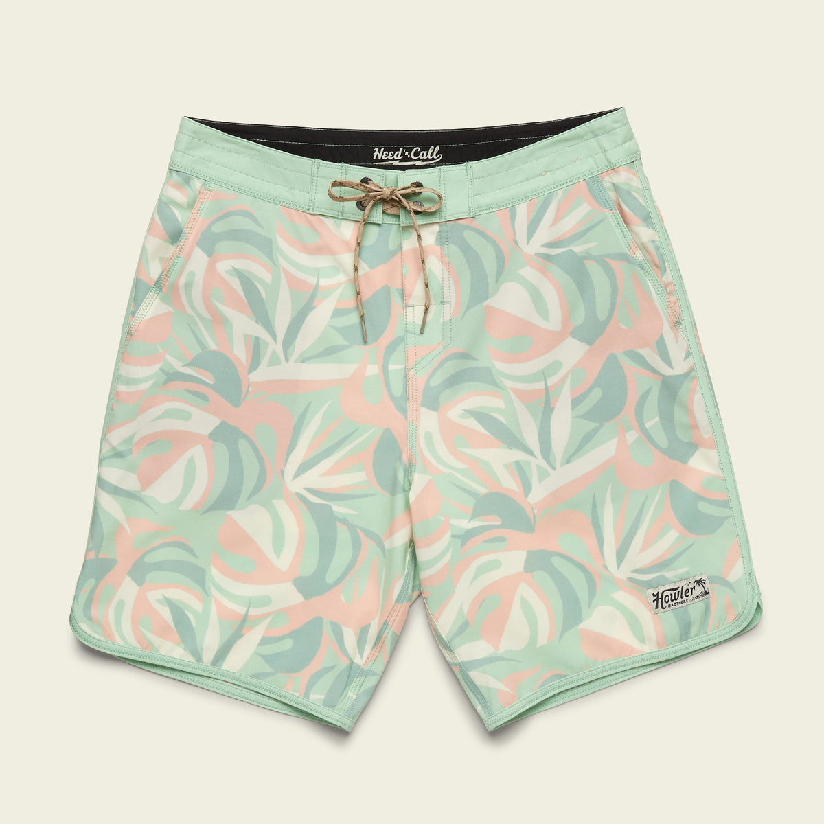 Howler Bros Bruja Boardshorts Monstera Mash -  Sherbet