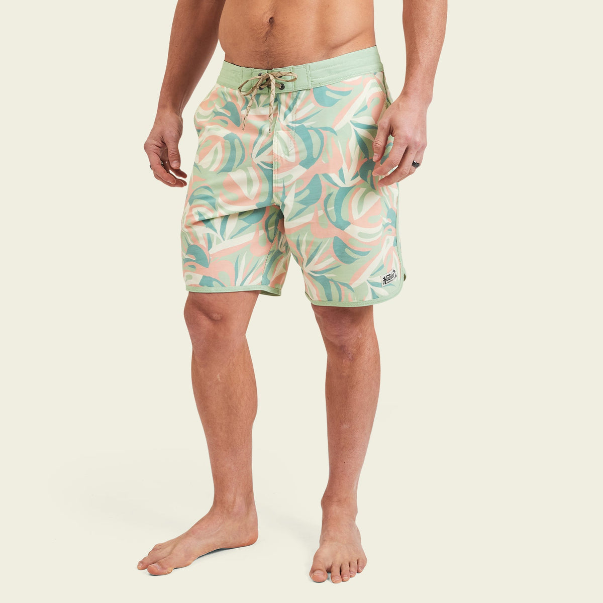 Howler Bros Bruja Boardshorts Monstera Mash -  Sherbet