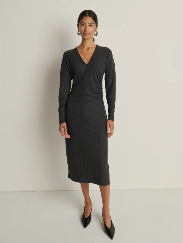 Nation Ltd. Sandrine Midi Dress - Heather Charcoal