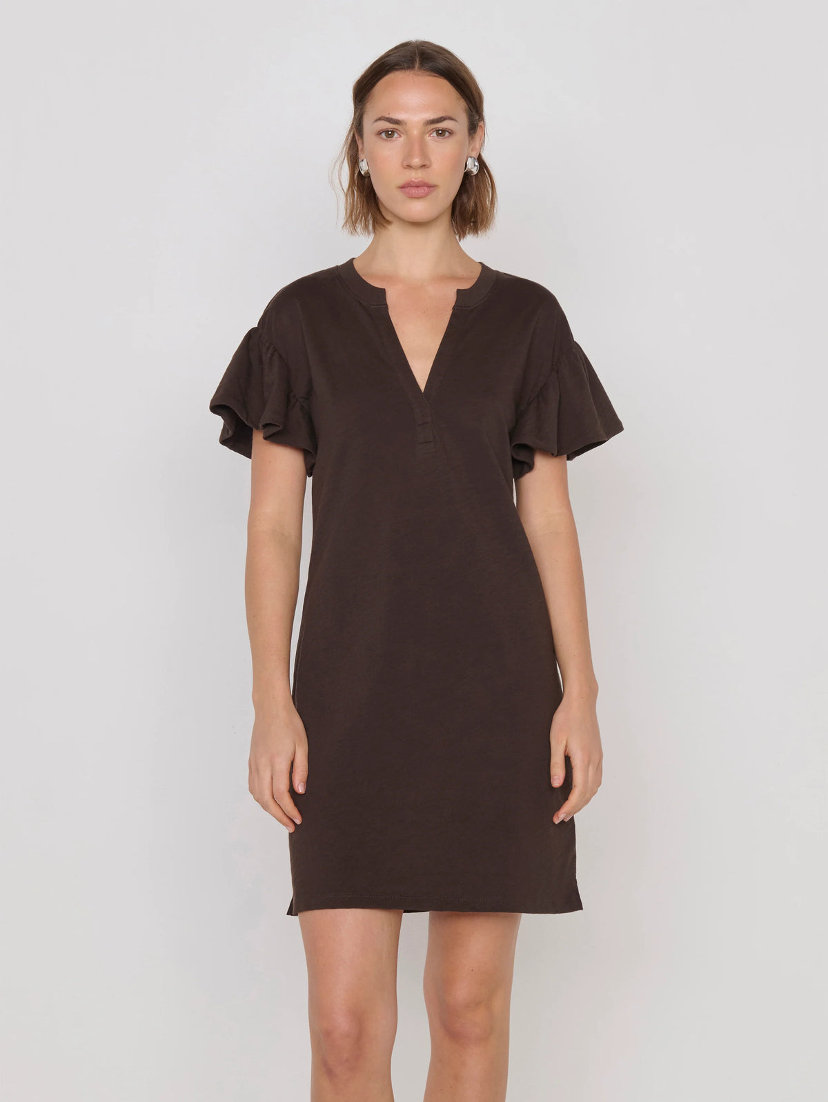 Nation Ltd Savannah Mini Dress - Cocoa