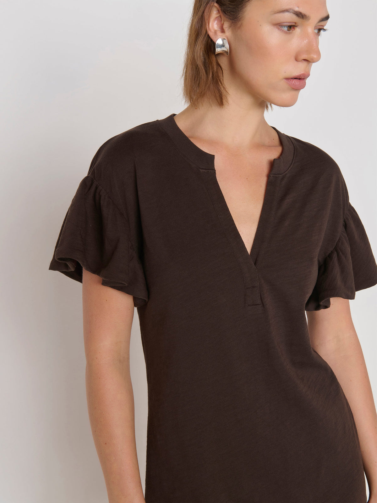 Nation Ltd Savannah Mini Dress - Cocoa