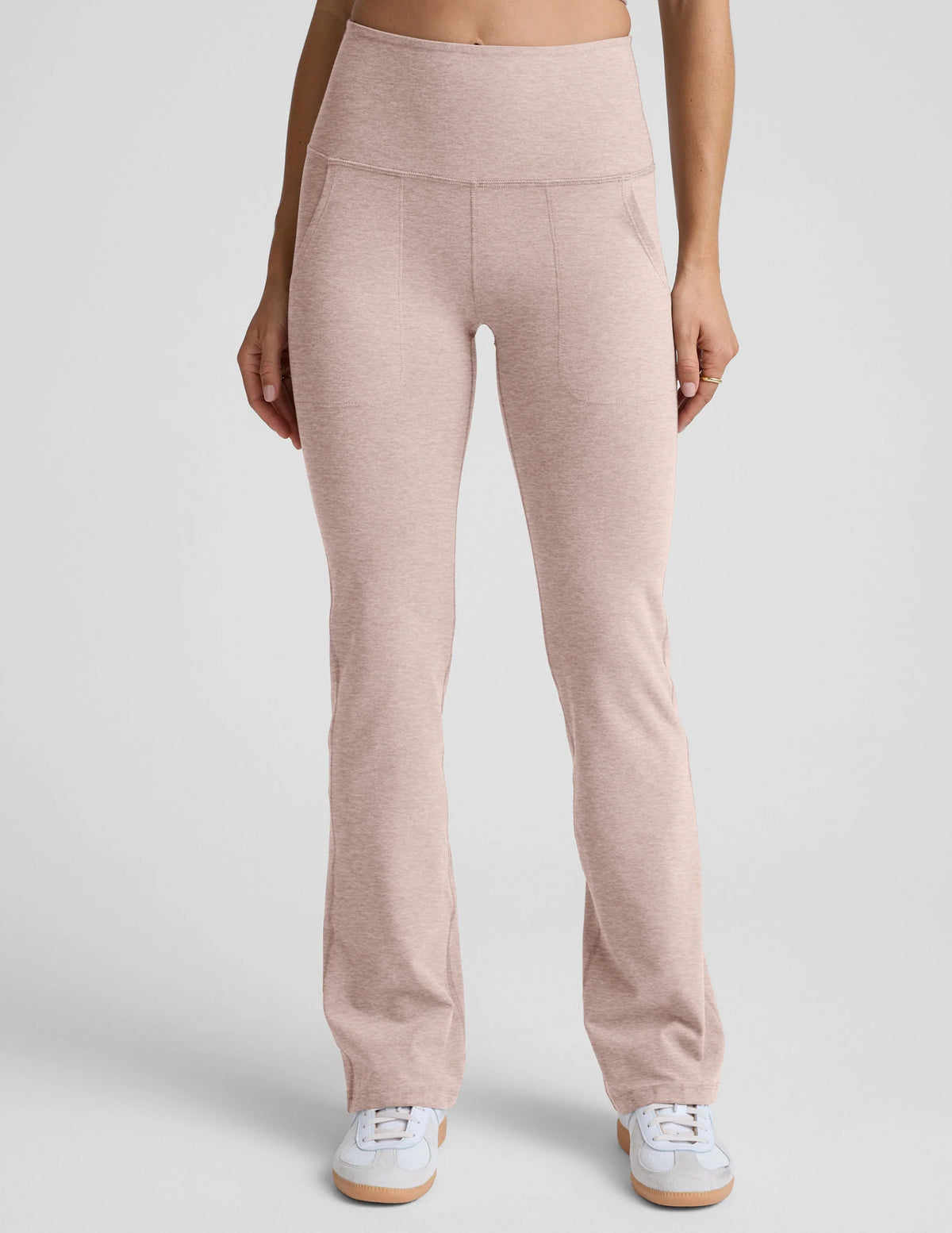 Beyond Yoga Spacedye High Waist Practice Pocket Bootcut Pant - Chai Chai