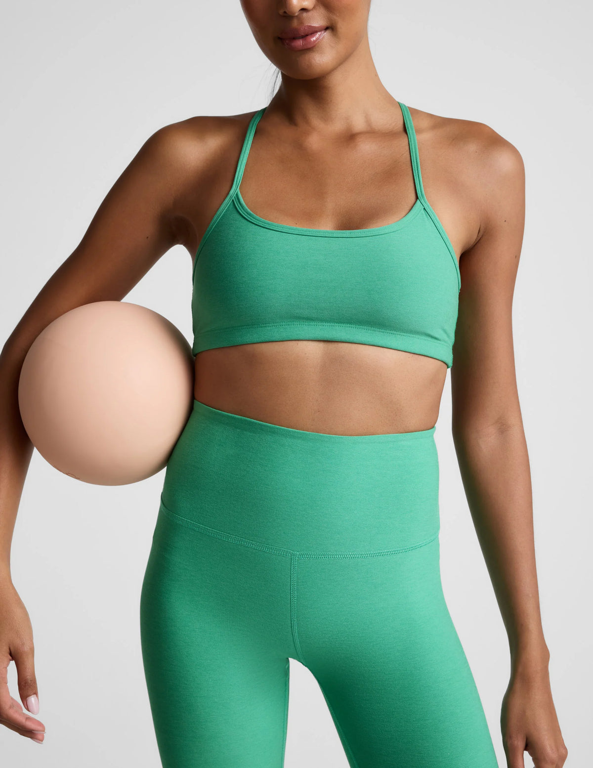 Beyond Yoga Spacedye Caught In The Midi High Waisted Legging- Emerald Heather