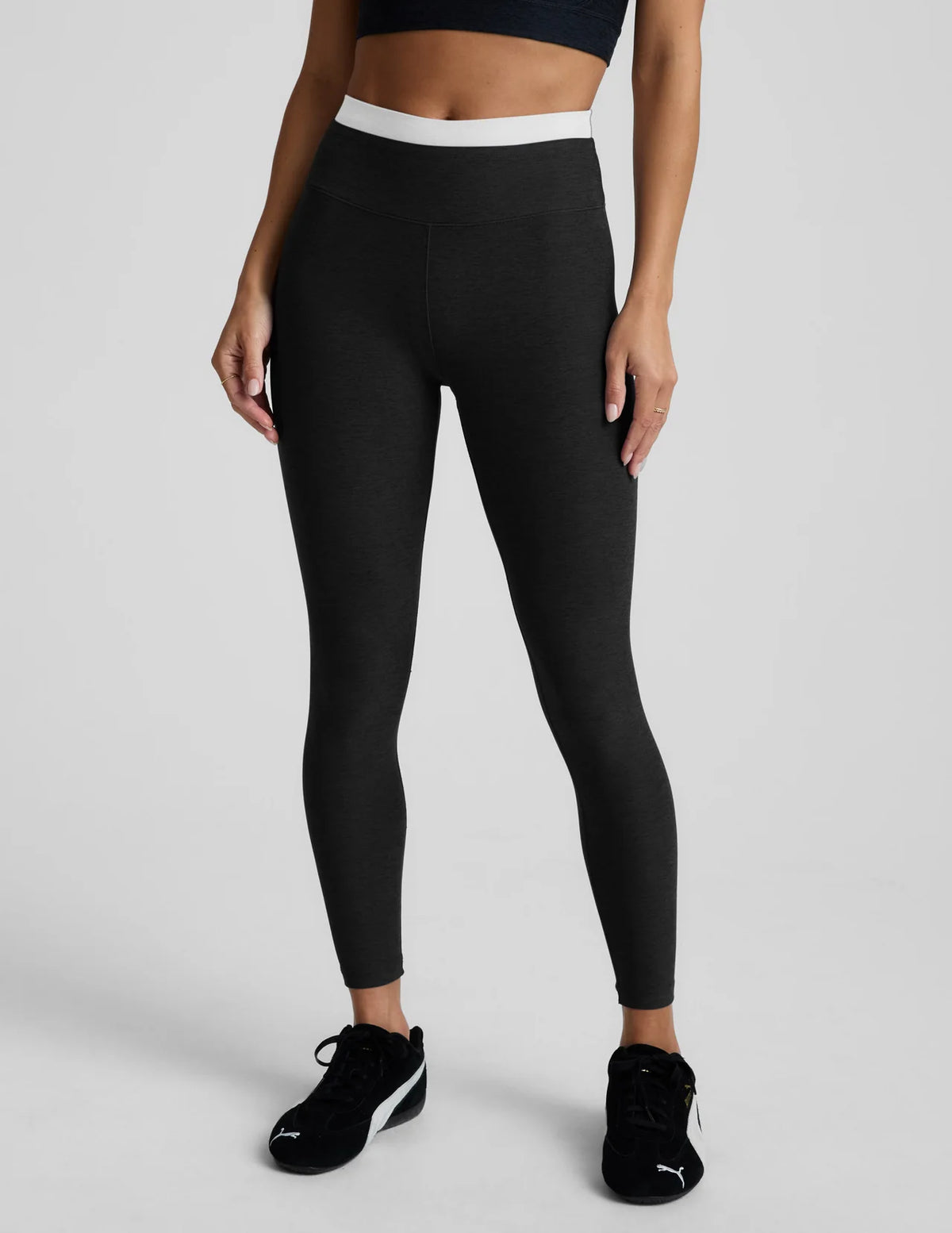 Beyond Yoga Spacedye Caught In The Midi High Waisted Legging- Darkest Night