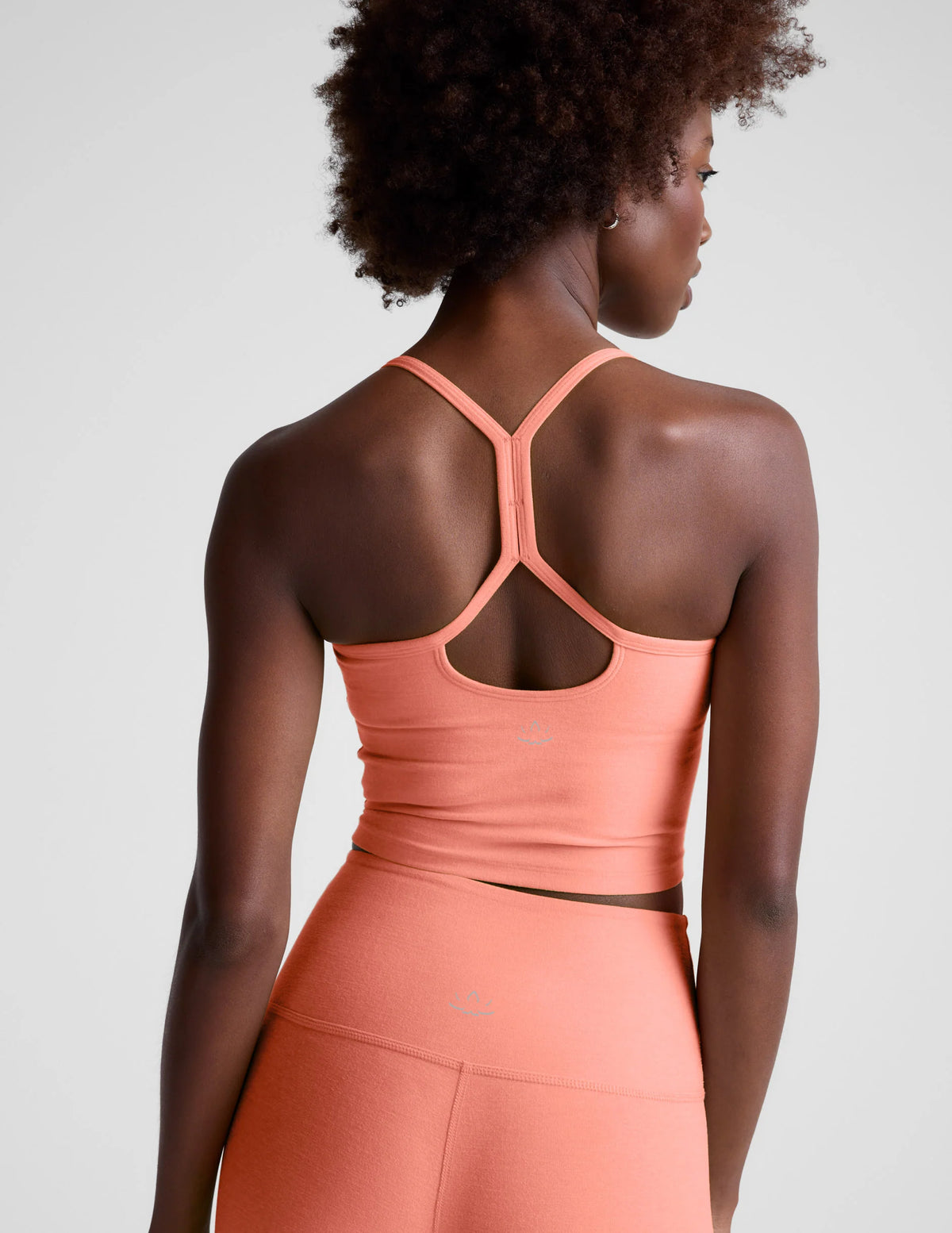 Beyond Yoga Spacedye Slim Racerback Cropped Tank- Dreamsicle Heather