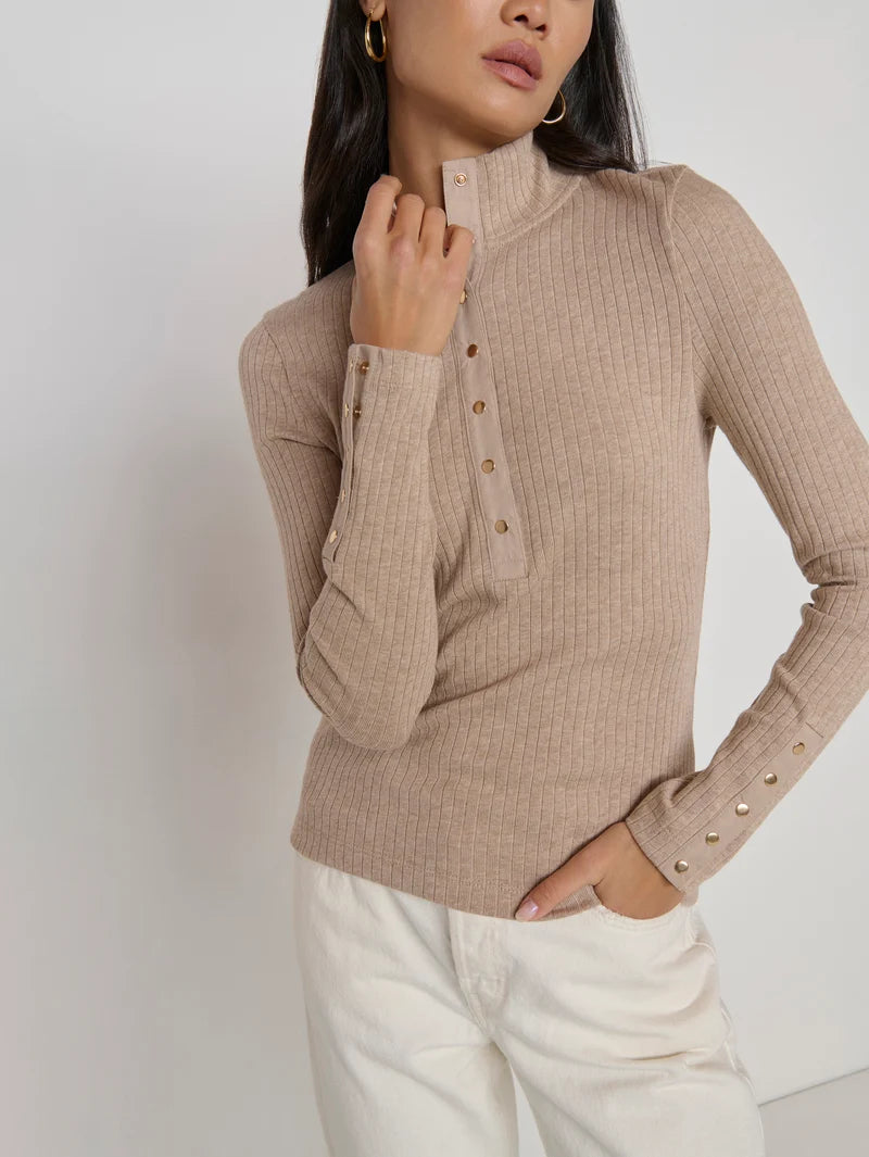 Nation Ltd. Sheila Top- Heather Oatmeal