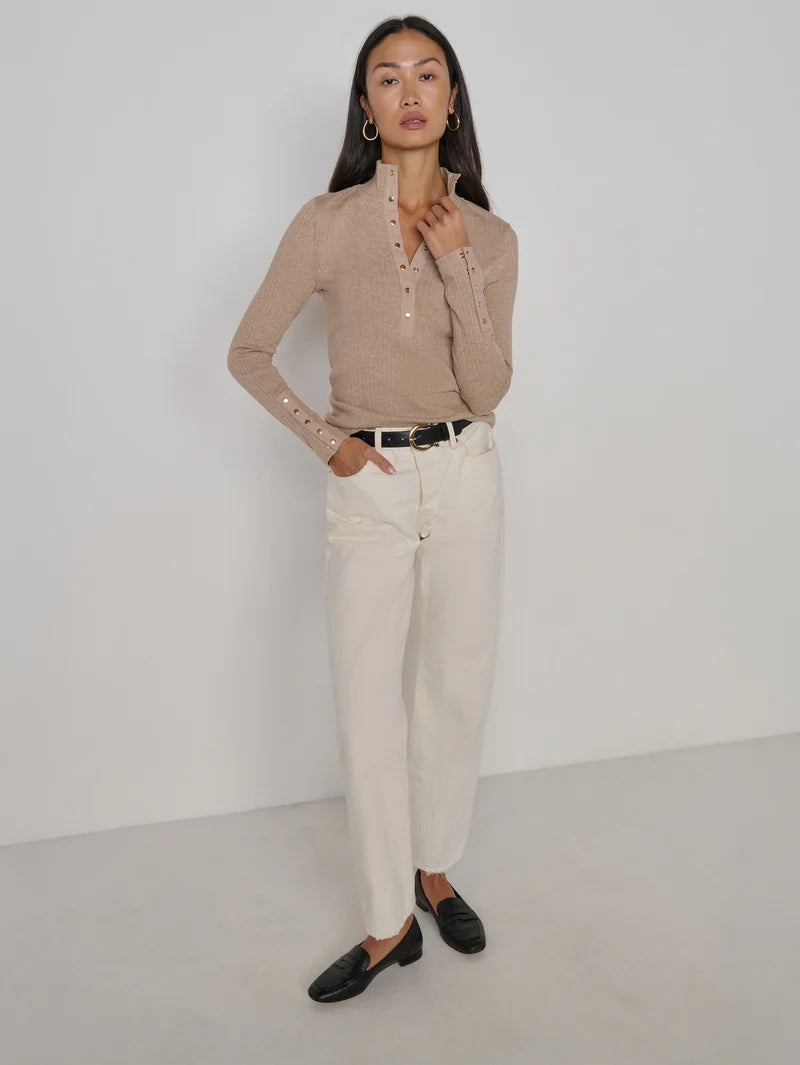 Nation Ltd. Sheila Top- Heather Oatmeal