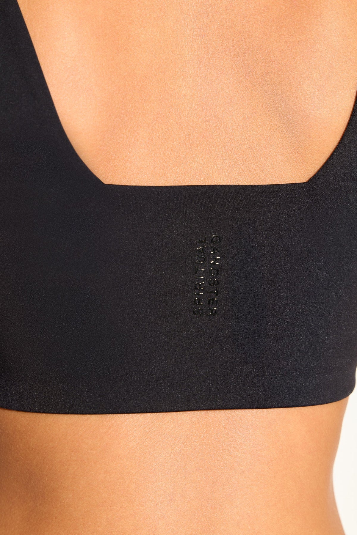 Spiritual Gangster Nirvana Ezra Longline Bra - Black