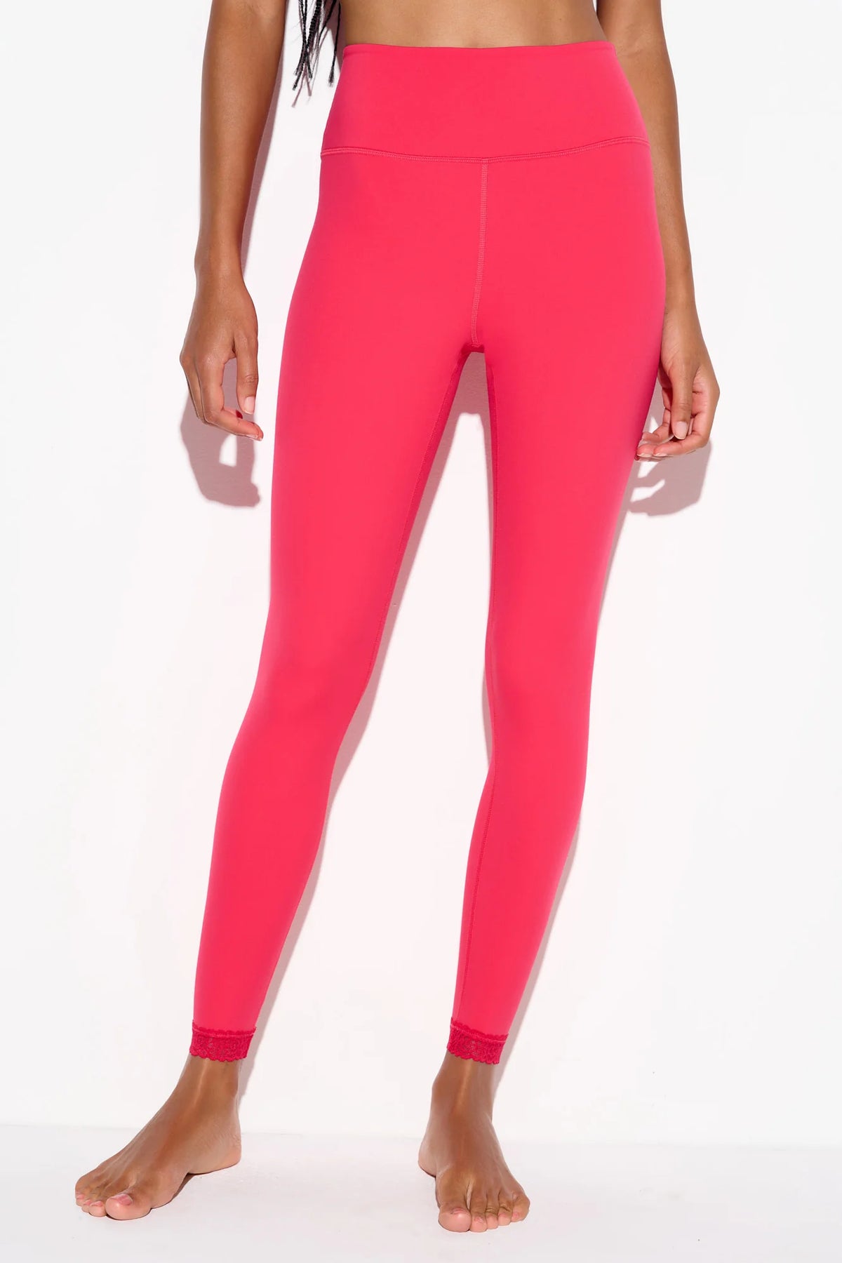 Spiritual Gangster Nirvana Lotus Lace Legging - Passion Flower