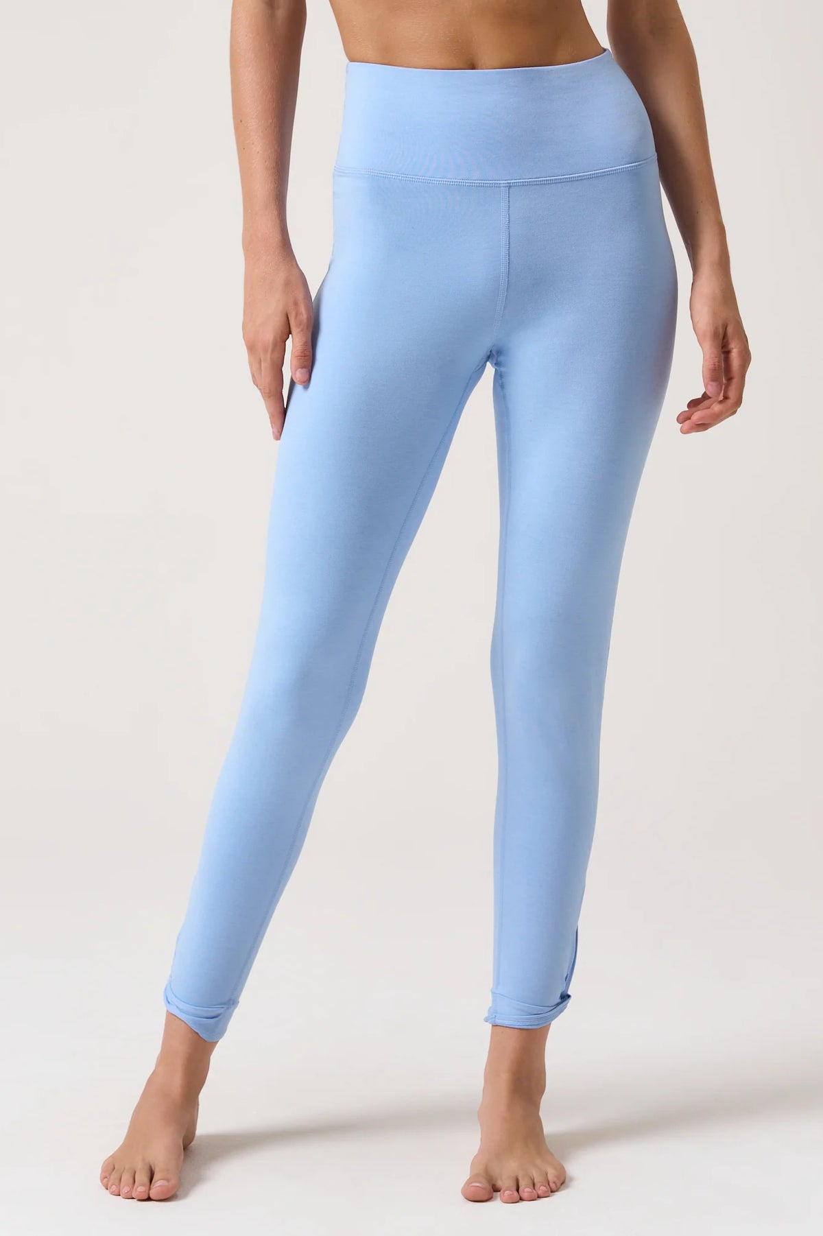 Spiritual Gangster HeatherLuxe Erid Legging- Heather Blue Mist