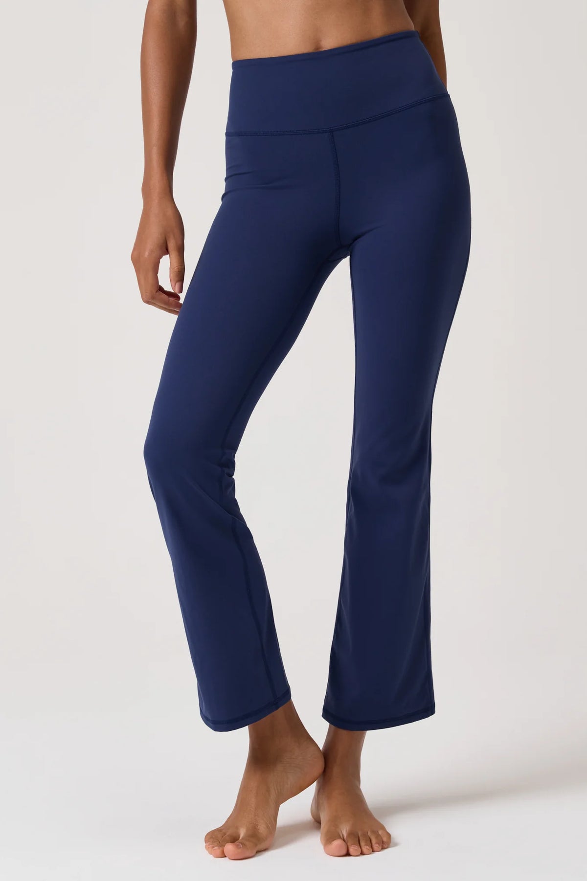 Spiritual Gangster EuphoriaLift Crop Flare Legging- Indigo